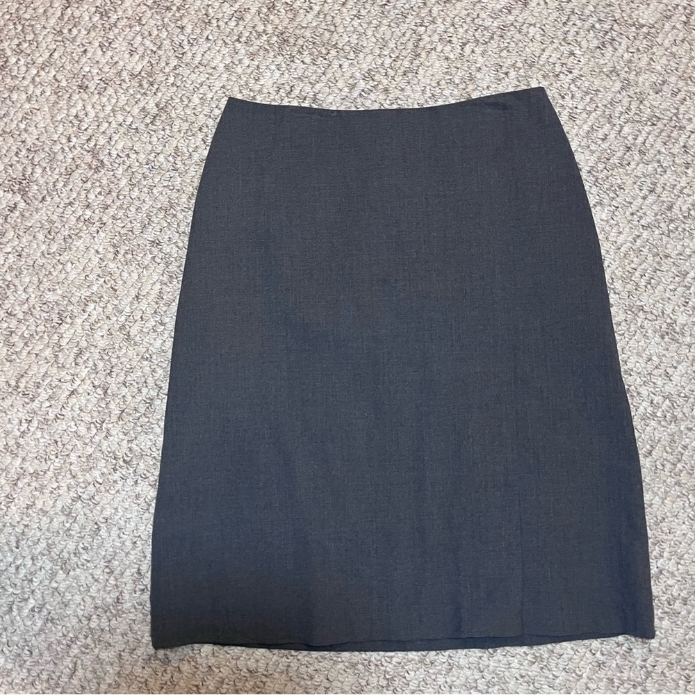 Banana Republic Charcoal Pencil Skirt wool blend fully lined women’s size 14 - Picture 4 of 11
